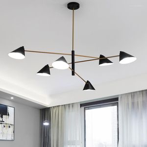 Kolye lambaları Led sanat avize lambası hafif oda dekor koni şekli yaratıcı kişilik yaşam tasarımcısı minimalist atmosfer yemek