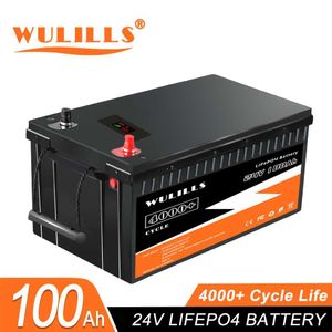 YENİ 24V 100AH ​​120AH LIFEPO4 Pil Paketi 25.6V Yerleşik BMS Lifepo4 Pil Solar Güç Sistemi RV Evi Trolling Vergi Ücretsiz