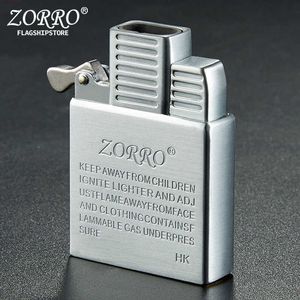 ZORRO Original Windproof Double Jet Torch Lighter, Refillable Kerosene & Gas, Inflatable Inner Tank, DIY Tool - Model 5K43