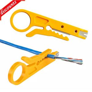 Novo 1PC Mini Bolso Portátil Descascador de Fio Faca Crimper Alicate Ferramenta de Crimpagem Cabo Decapador Cortador de Fio Peças da Ferramenta Crimpatrice