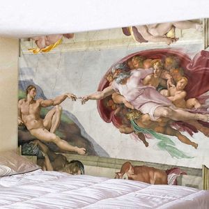 Hapaslar melek boyama goblen duvar asılı ev dekorasyonları duvar oturma odası yatak odası melek kanatlar arka plan retro Avrupa tarzı