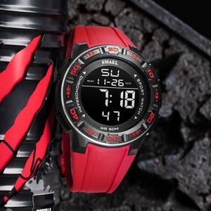 Novos relógios digitais Sport Shock Water Resistant Watch SMAEL Luminous Stopwatches Reloj Hombre 1508 Mens Watches Military Clock