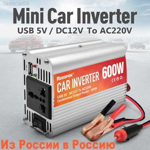 Jump Starter 200W 400W 600W Mini Car Inverter 50Hz Sine Wave DC12V AC220V Charger Converter Auto Adapter Supply Generator Power Station HKD230710