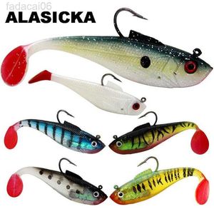 Yemler alasicka 5/8.5/11.5cm kafa yumuşak yem t kuyruk wobbler balıkçılık cazibesi pesca sazan bas