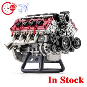 Diecast Model Mad v8 Engine Engine Kit Kit Rc arte RC Полное моделирование, подходящее для автомобиля 230710