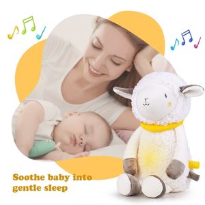 Peluş Bebekler Çocuk Yumuşak Oyuncak Doldurulmuş Uyku Led Gece Lambası Peluş Oyuncaklar Müzik Yıldızları Projektör Işık Bebek Oyuncakları Kızlar İçin Doğum Günü Hediyeleri Boy 230707
