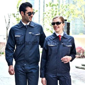 Diğerleri giyim çalışma kıyafetleri seti bahar sonbahar işçisi üniforma giyimli tenöz kalın uzun süreli çalışma tulumları takım elbise fabrikası s5xl x0711