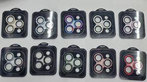 Renkli Bling Kamera Lens Temsilli Cam Ekran Koruyucular İPhone 15 14 Plus 13 Pro Max 12 11 Lüks Shinny Siyah Cep Telefonu Perakende Paketi ile Premium Film