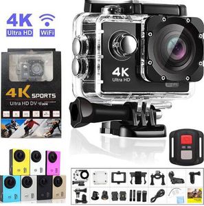 4K HD Ultra Sports Action -Videokameras WiFi Fernbedienung Aufnahme Camcorder DVR DV GO WASGEFORTE PRO MINI HELM 1PC