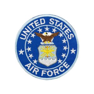 Вышивка авиационной армии США железо на участках для одежды военно -орел украшение мораль