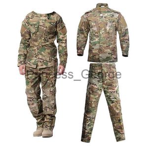 Others Apparel Combat Military Uniform Camo Tactical Suit Safari Men Army Special Forces Coat Pant Fishing Camouflage Militar Hunting Clothes x0711