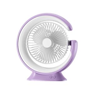 Elektrik Fan Kameralar Masa Fan Masa Lambası USB Şarj Küçük Fan Soğutucu Hız Masaüstü Fan Dişleri Aydınlatma Ev Ofis için Ayarlanabilir Rüzgar Yönü