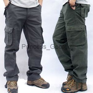 Others Apparel Men Military Work Overalls Loose Straight Tactical Trousers MultiPocket Baggy Casual Cotton Army Slacks Pants x0711