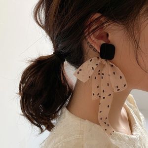 Stud kurdele polka nokta küpeler trend Korean moda bayanlar kolye 230710