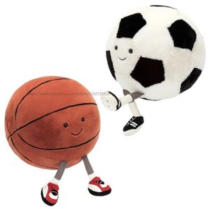 Peluş Bebekler Gülümseme Basketbol Oyuncak Sevimli Ball Pelshie Yastık Araba Ev Futbol Bebek Smiley Havalandırma Yaratıcı Kapalı Dekor 230710