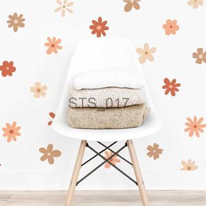 Другие декоративные наклейки Boho Daisy Floral Wall Stickers Дети детская виниловая стена наклейка на деть детская кожура и клей