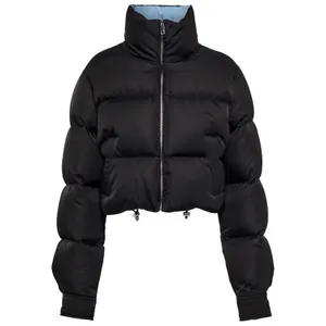 Sıcak satış tasarımcısı aşağı ceket kadın parka moda ters üçgen kollu çıkarılabilir çıkışlar parkas yelek kış kısa ceket ceketleri boyutu