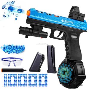 Gun oyuncakları elektrikli sıçrayan jel blaster oyuncak silah açık aktiviteleri oyunlar Airsoft tabanca ile 10000 su boncuk çocuk hediyesi 230712
