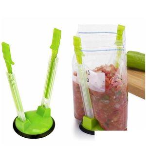 Bag Clips Hands Baggy Rack Plastic Opener Clip Food Storage Holder Stand Hine Kitchen Tools Drop Delivery Home Garden Housekee Organi Dhgao
