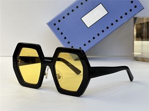 Markalı Tasarımcı Kadınlar ve Erkekler İçin Güneş Gözlüğü Kadın Bayanlar Polygonal Çerçeveler Sarı Lensler UV400 Koruyucu Moda Kelebek Tasarımı Serin Orijinal Kasa ile Gelin
