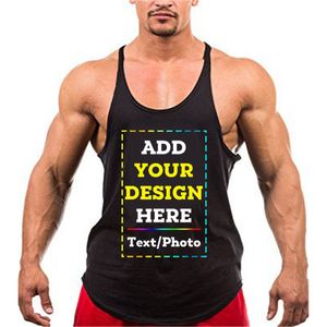 Erkek Tank Tops Y-BACK GAHİLİK DÜŞÜK UP Özel Erkekler Pamuk Giyim Kolsuz Fitness Tank Top Tek Set Fitness Tank Top 230711