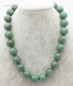 Подвесные ожерелья Зеленый нефрит-кружок 14-18 мм Ожерелье 17-дюймовые оптовые бусинки Природа FPPJ Женщина 2017 HKD230712
