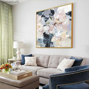 Abstarct çiçek yağlı boya el boyalı cavnas boyama renkli duvar sanat resim duvar resmi oturma odası yatak odası dekorasyonu l230704