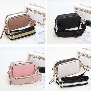 Tasarımcı Çanta Anlık Görüntü Çok Modin Omuz Çantaları Kamera Crossbody Glitter Strap Cüzdan Çift Üst Zip Bölümün Çıkarılabilir Ayarlanabilir Dokunma Kayışı Çanta