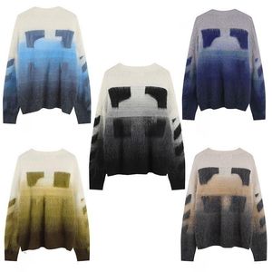 Erkek Kadın Sweaters 2023 Kış Sonbahar Kazak Sweaters Yuvarlak Boyun Hipokampal Saç Kazak Lüks Moda 12 Renkler Gevşek Kazak Çift Giyim