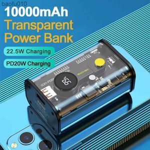 Wekome 20000 мАч прозрачный PowerBank PD20W Mini Portable Battery QC 22,5W быстрое зарядное устройство для iPhone 8-14 PROMAX Samsung Huawei L230712