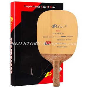 Masa Tenis Raquets Palio 8603 Karbon Masa Tenis Blade Raket JS Japon Penhold Hızlı Saldırı Orijinal Palio Ping Pong Bat Sanddle 230712