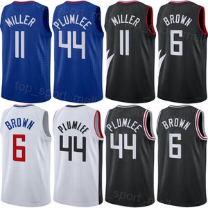 Basketbol erkek kadın kahverengi 21 Miller Jersey 11 Kenyon Martin Jr Mason Plumlee 44 Bones Hyland 5 Paul George 13 Kawhi Leonard 2 Ivica Zubac 40 Terance Mann 14 Takım