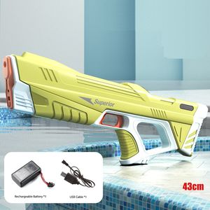 Sand Play Water Fun High-pressure Strong Summer Electric Glock Water Gun Pistol Shooting Water Beach Fun Toys For Children Boys And Girls 230712