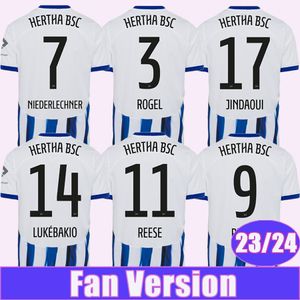 23 24 Hertha BSc Erkek Futbol Forması Pekarik Rogel Serdar Piatek Reese Dudziak Myziane Kenny Ev Futbol Gömlek
