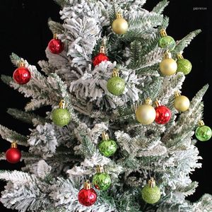 Parti Dekorasyonu 49pcs 3cm parıltı Noel Ağacı Topları Baubles Xmas Askılı Süsler Ev Yılı Bahçe Kapısı 2024 Navidad