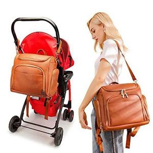 2023 Borsa mamma zaino forniture per bambini PU borsa madre calda madre fuori zaino femminile femmina bambino luna piena 100 giorni di regali L230713