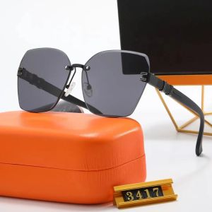 Óculos de sol de designer vintage de luxo para homens e mulheres óculos de sol piloto 2023 Moda clássica preto Adumbral acessórios para óculos óculos lunettes de soleil com caixa