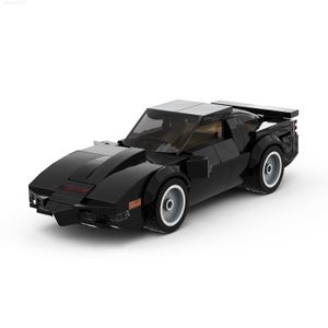 Bloklar MOC Süper Yarış Araba Kitt-Knight Rider Hız Şampiyonları Şehir Spor Araba Yapı Blok Model Çocuk Oyuncak Hediyesi L230713