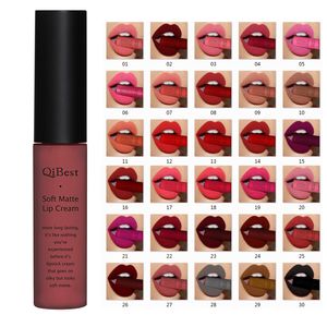 Dudak Balsamı Qi Marka Dudakları Güzellik Makup Pigment Su Geçirmez Lipgloss Uzun Kalıcı Siyah Velvet Mat Çıplak Ruj Kırmızı Dudak Parlak Lot 230712