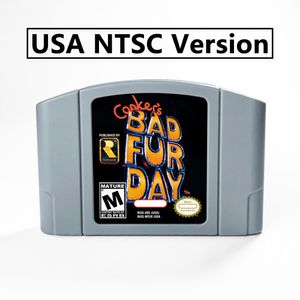 Hard Drives Conker's Bad Fur Day 64Bit Game Cartridge USA NTSC version or EUR PAL version For N64 Consoles 230713