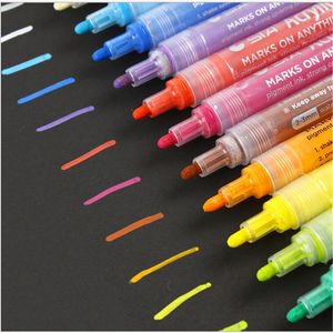 İşaretler Akrilik Ressam Su Renkli Kalem Su tabanlı Renk Kalem Renkli İşaretçi Kalem Çizim Öğrenciler için Kalem Kalemleri DHL