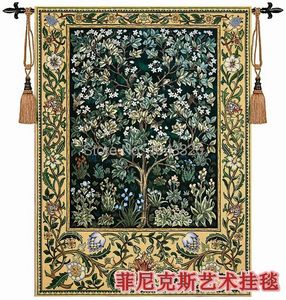 Tapestries Home Textile Decoration Tapestry William Morris Tree of life Green Belgium 89 68cm Wall Hanging Painting PT 35 230714