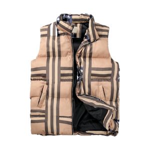 Gilet da uomo Gilet in cotone Gilet da donna Piumino senza tasche senza maniche Autunno Inverno Moda Cappotti casual Gilet spesso per tenere al caldo Capispalla imbottita