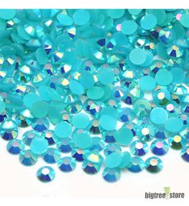 10000 peças/saco 6mm Flat Back AB Cristal Nail Art Strass para Nail Art Decorations, Round Crystal Gems Adesivos para roupas e artesanato Transporte rápido