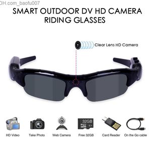 Güneş Gözlüğü UV400 Bisiklet Güneş Gözlüğü 3-1 Dijital Kamera Bisiklet Gözlükleri Erkekler HD Gözlük Balıkçılık DVR Video Kaydedici Açık Hava Sporları Z230714