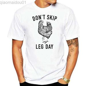 T-shirt da uomo Dont skip leg day gym tshirt mens graphic tee womens tee stile vintage t-shirt morbida t-shirt allenamento personal trainer regalo L230713