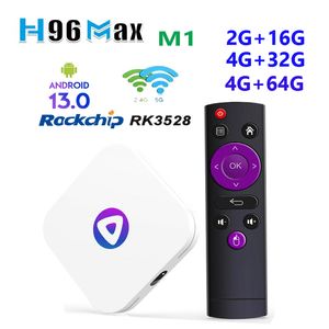 H96 Max M1 Android 13 TV Box RK3528 64GB 32GB 16GB 2,4G 5G Wi -Fi BT 5.0 Global Media Player Set Top Pretiver