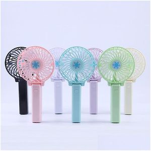 Other Household Sundries Portable Usb Charging Foldable Handheld Fan 3 Speed Mini With Led Light Adjustable Small Cooling Desktop Fa Dhcnq