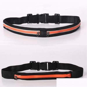 Storage Bags Travel Sports Fannypack Outdoor Stretch Pack Men Women Portable Convenient Waist Waterproof Phone Belt Bag Vt2006 Drop Dhkes