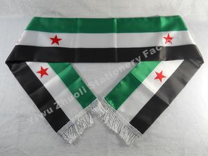 Banner Flags Fabrika Tedarik Stok Accıta Saten Ücretsiz Suriye Bayrak Eşarp 120x12cm Accanlar 230714